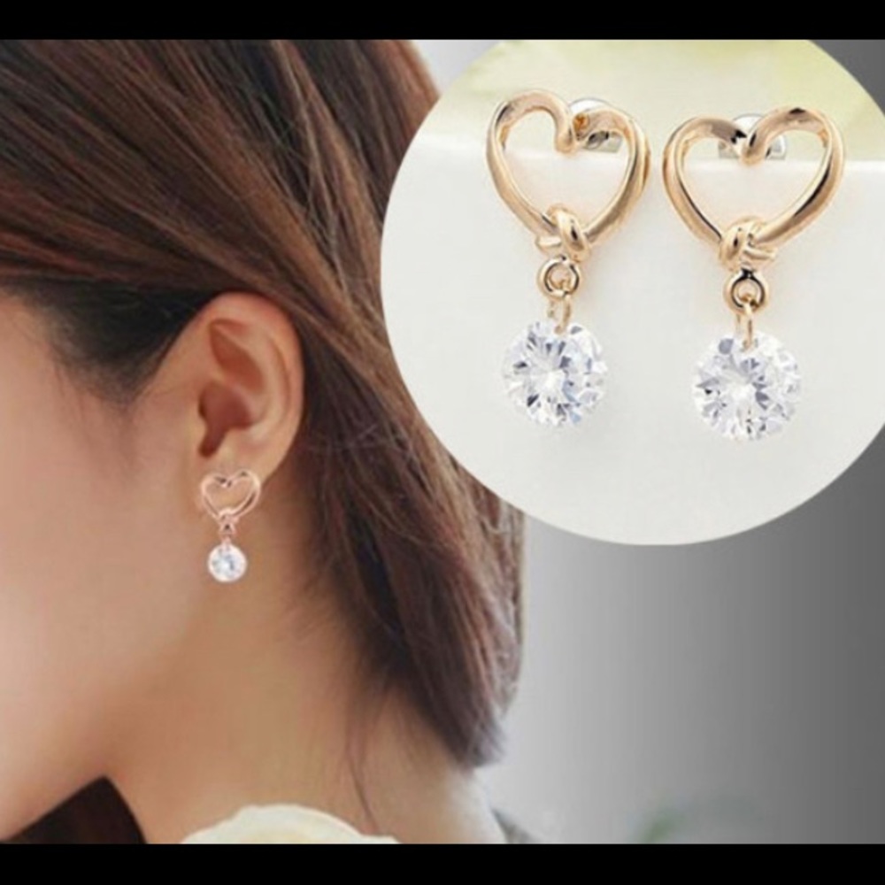 Crystal Stud Earrings.